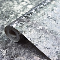 Image of Crushed Velvet Foil Wallpaper Silver Arthouse 294301