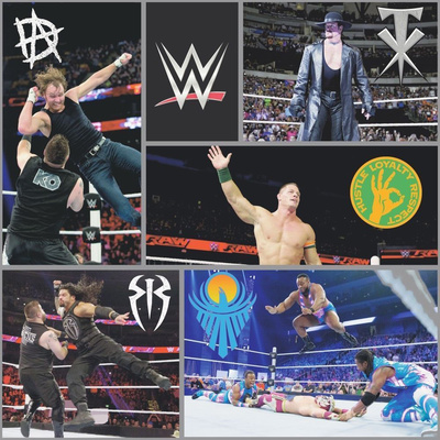 WWE Wrestling Wallpaper Black WP4-WWE-BLK-12