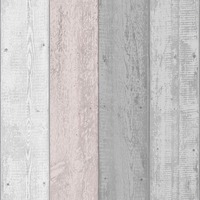 Image of Painted Wood Wallpaper Grey / Blush Arthouse 902809