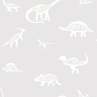 Image of Over the Rainbow Dino Dictionary Wallpaper Grey Holden 90900