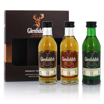 Glenfiddich Gift Pack 3x5cl (12  15 and 18)