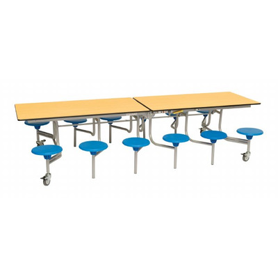 12 Seat Rectangular Mobile Folding Tables