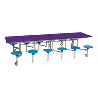Image of 12 Seat Rectangular Mobile Folding Table
