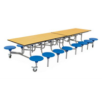 Image of 16 Seat Rectangular Mobile Folding Tables
