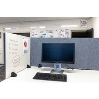 Image of Whiteboard/Pinboard Desk Divider Screen