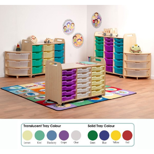 Triple Column Tray Storage Units