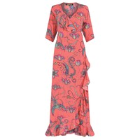 Flamenco Maxi Dress - Coral
