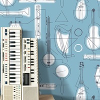 Concert Wallpaper Chalkhill Blue Mini Moderns AZDPT039CB
