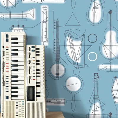 Concert Wallpaper Chalkhill Blue Mini Moderns AZDPT039CB
