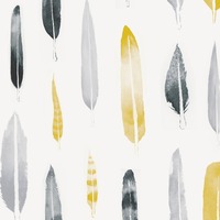 Image of Feathers Wallpaper Mustard Mini Moderns AZDPT024MU