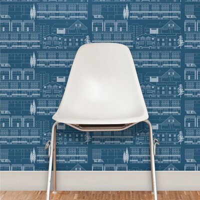 Do You Live in a Town? Wallpaper Blueprint Mini Moderns AZDPT001BP

