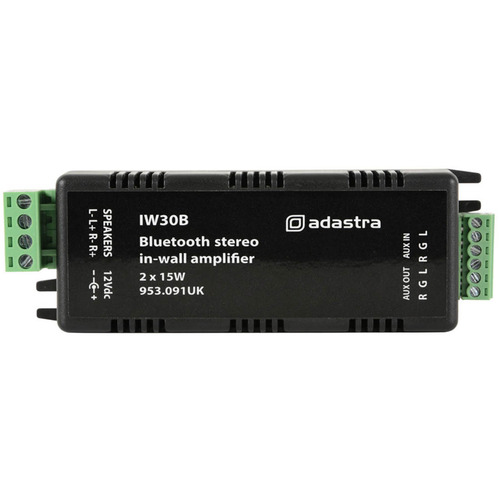 In-Wall Stereo Amplifier with Bluetooth 2 x 15 Watts