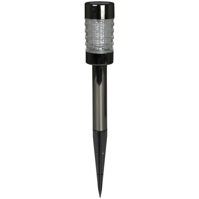 Garden Light - LED Solar Powered Lamp - Stainless Steel - Spike Fitting