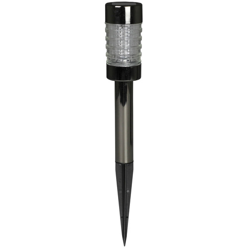 Garden Light - LED Solar Powered Lamp - Stainless Steel - Spike Fitting