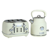 1.7L Kettle & 4 Slice Toaster Set Cream & Chrome from Charles Bentley