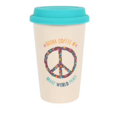 World Peace Travel Mug - Ceramic