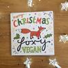 Image of Emily McCann - Vegan Christmas Greeting Cards - "Merry Christmas Foxy Vegan"