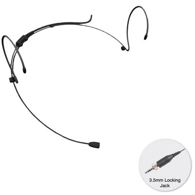 Black Headset Mic With 3.5mm Jack