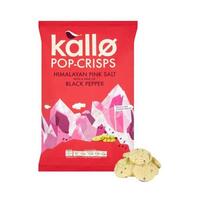 Image of Kallo Foods Pop Crisps Pink Salt & Pepper 85g x 8