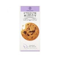 Image of Against The Grain Organic Chocolate Chip & Hazlenut Cookies 150g