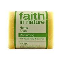 Image of Faith In Nature Pure Vegetable Soap Hemp Lemongrass & Green Tea 100g