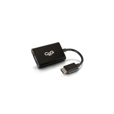 C2G 80501  video cable adapter 0.2032 m HDMI VGA (D-Sub) Black