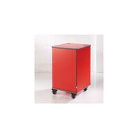 Image of Metroplan MM100 Coloured mobile multi-media cabinet - Red