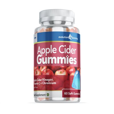 Apple Cider Vinegar Gummies with Vitamin C & Chromium - 60 Gummies - Apple Flavour