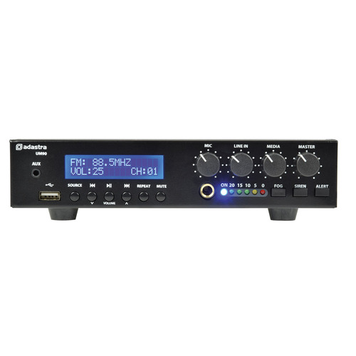 100Volt Line/8Ohm Mixer-Amp-Radio-Media Player 90 Watts