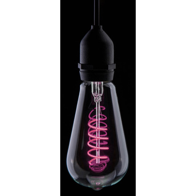 Funky Spiral Filament LED Lamp 4W E27 - Pink
