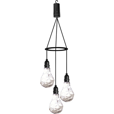 Battery Powered 3 Drop LED Pendant Multi Coloured