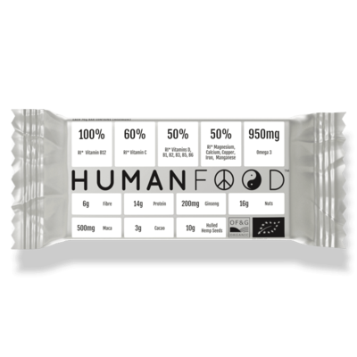Human Food Organic Nut Bar Chocolate Peanut Butter 76g