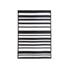 Image of Stripe Waterproof Rug Black 120x170cm