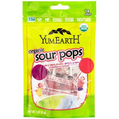 Yum Earth Sour Pops (75g) (Organic)