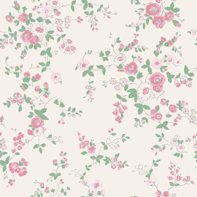 Cath Kidston Millfield Blossom Wallpaper Cream / Blush 182522