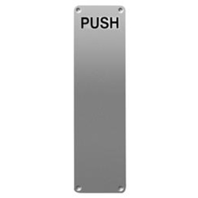 ASEC 75mm Wide Stainless Steel Push Finger Plate - AS4513