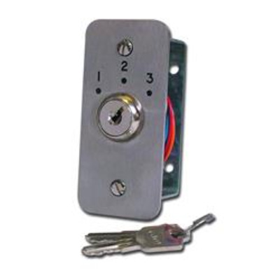 ASEC Three Position Key Switch Numbered - AS8044