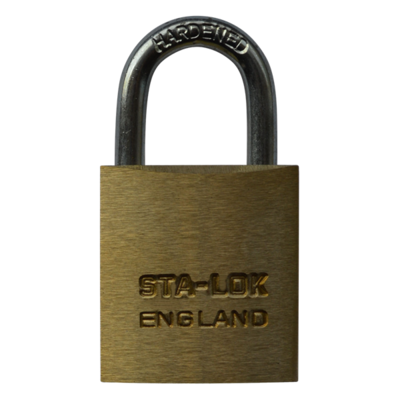 B&G STA - LOCK C Series Brass Open Shackle Padlock - Brass Shackle