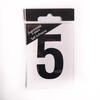 Image of 6.5cm Black self adhesive vinyl number 5