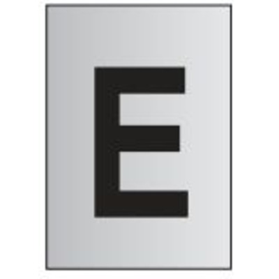 Metal Effect PVC Letter E