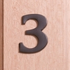 Image of 6cm Black Iron Door Numbers - 3