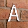 Image of 10cm Contemporary Chrome House Numbers - A