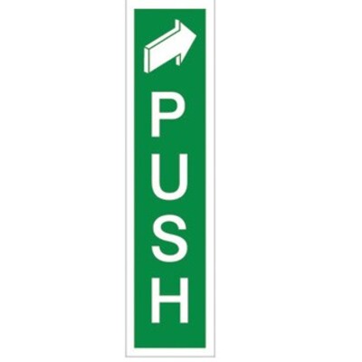 Vertical Push Sign