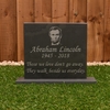Image of Headstone on plinth - large with personalised photograph
