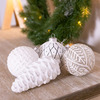 Pack of 12 Scandi Inspired Glass Baubles from Charles Bentley