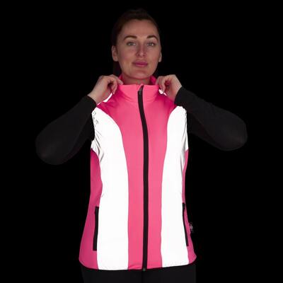 BTR Womens Reflective High Visibility Running & Cycling Vest, Gilet.
