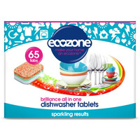 Image of Ecozone Brilliance All-in-One Dishwasher Tablets - 65 Tablets
