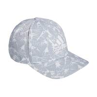 adidas Tour Print Golf Cap - White - L/XL