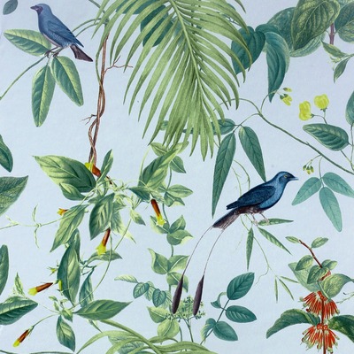 Exotic Garden Wallpaper Blue / Multi Arthouse 921609