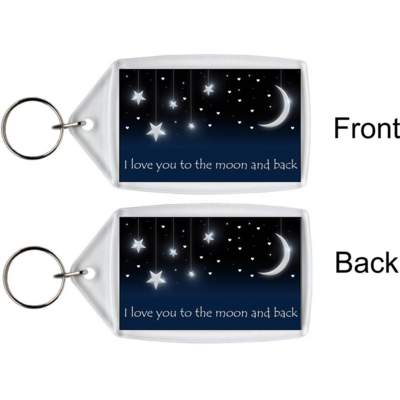 I Love You To The Moon And Back - Keyring